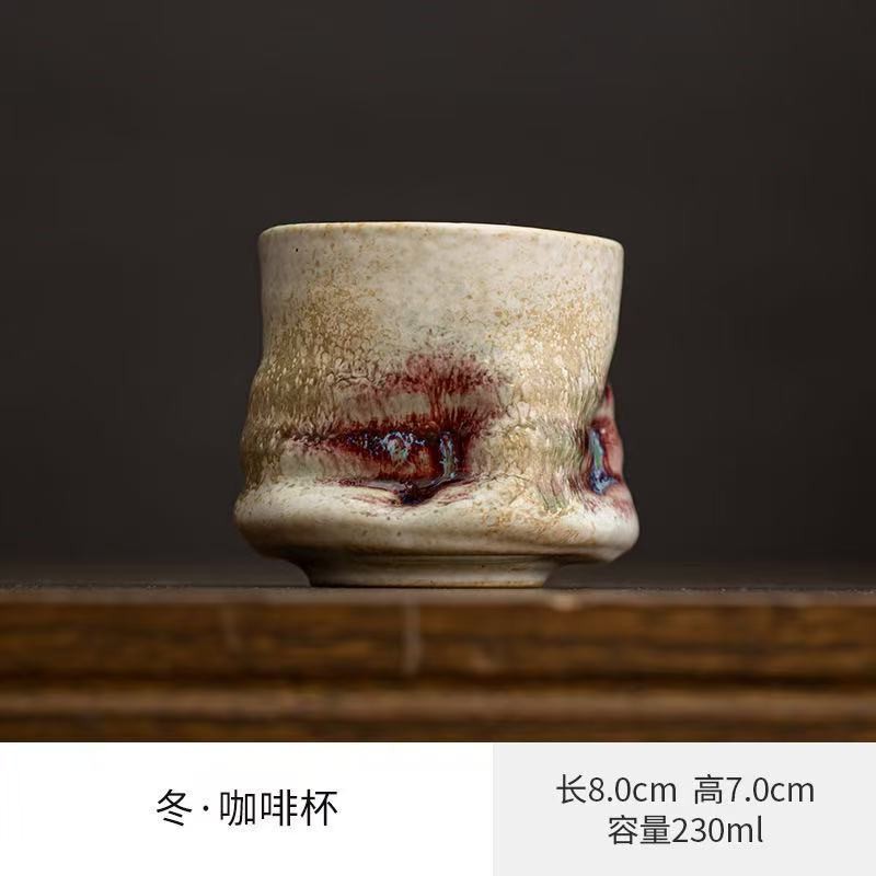 Handmade Ceramic Mug - Rustik El Yapımı Seramik Kahve Fincanı