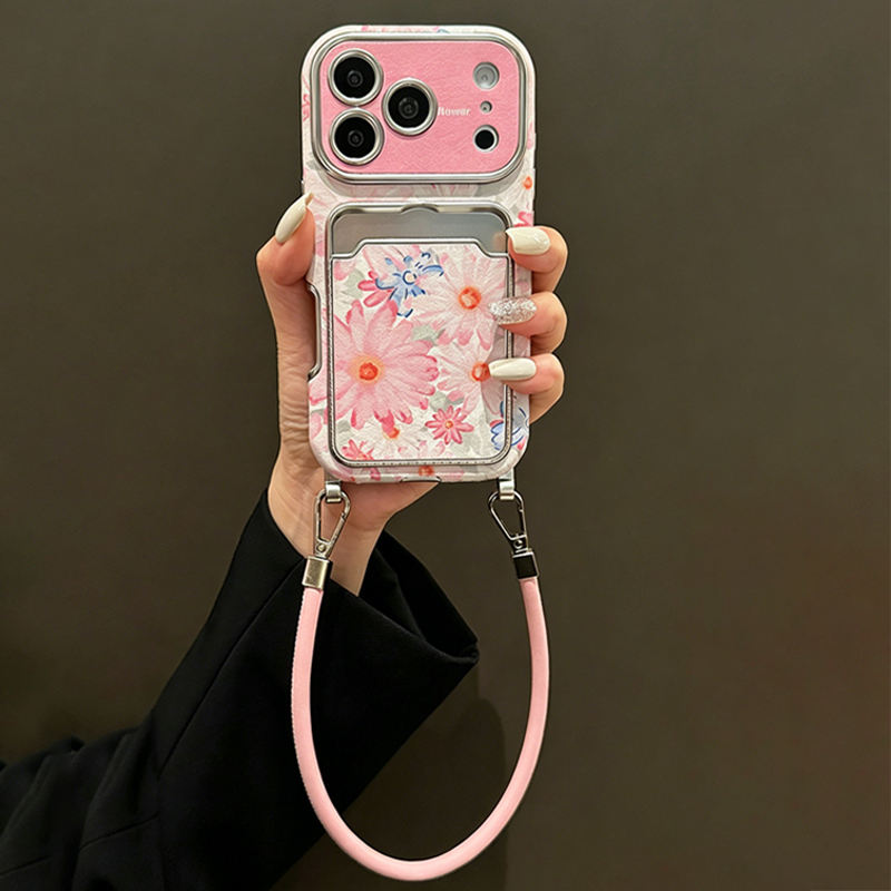 Pembe Çiçek Desenli Suni Deri  - Leather Card Wallet incelemesi ve fiyatı