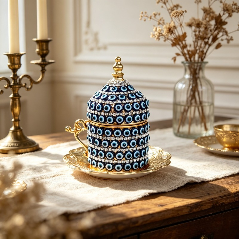 El Yapımı Türk Nazar Boncuklu  - Handmade Ceramic Mug incelemesi ve fiyatı