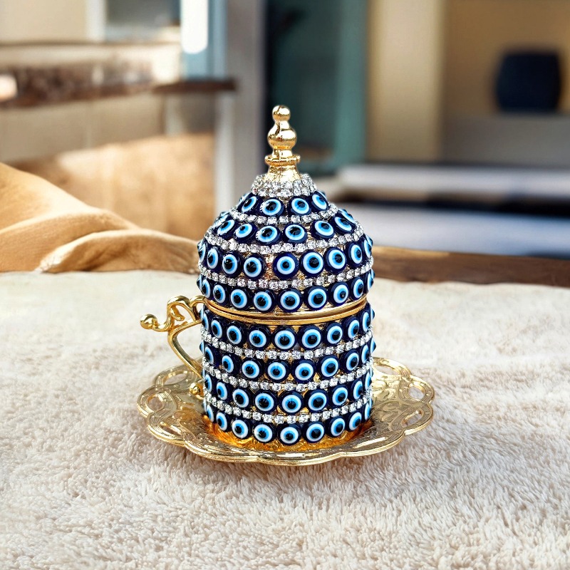 El Yapımı Türk Nazar Boncuklu  - Handmade Ceramic Mug incelemesi ve fiyatı
