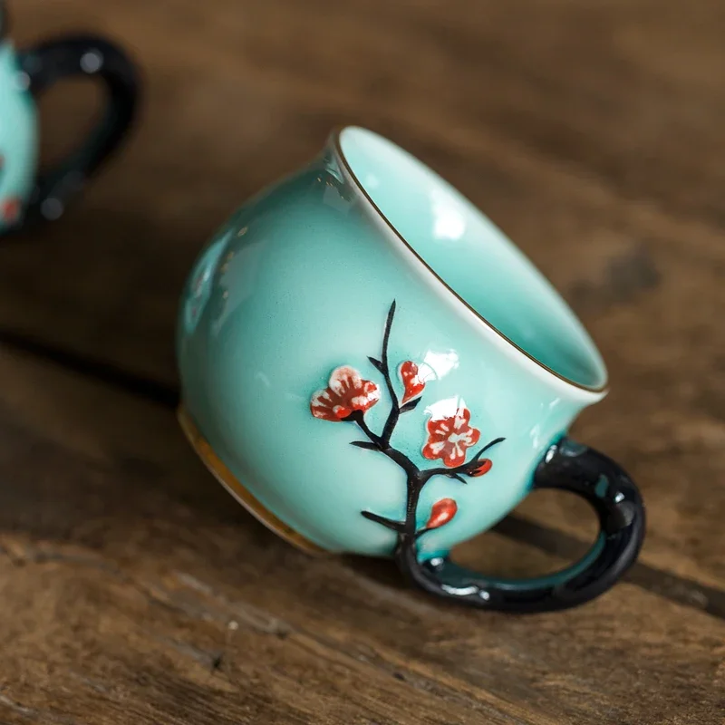 Çin El Yapımı Erik Desen Seram - Handmade Ceramic Mug incelemesi ve fiyatı